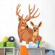 Deers Wall Mural