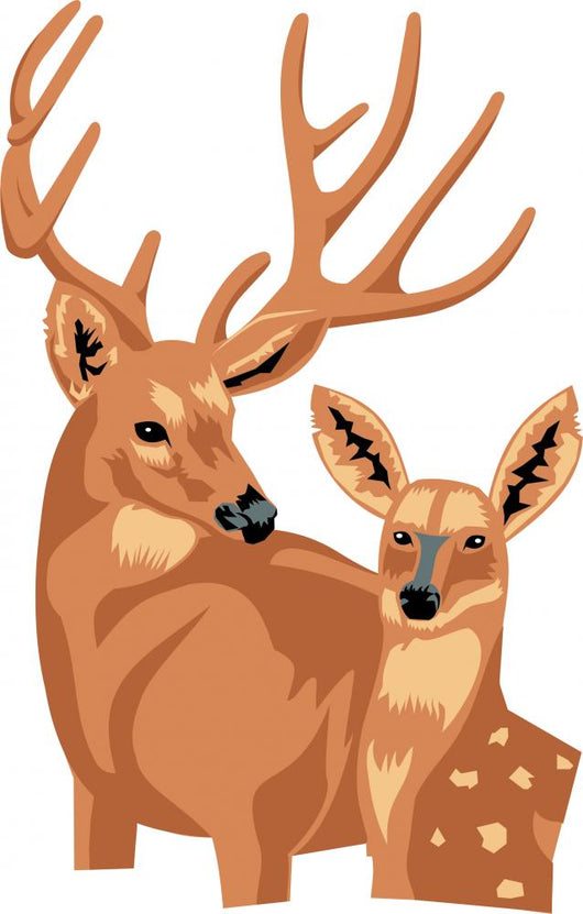 Deers Wall Mural