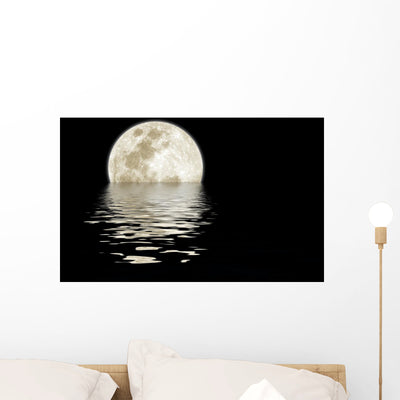 Moon over Water shown on a wall