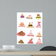 Cartoon Cakes Wall Stickers
