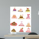 cartoon cakes Wall Decal