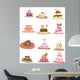 cartoon cakes Wall Decal