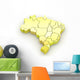 Map Brazil Wall Decal