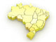 map of Brazil Wall Decal