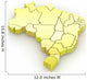 Map Brazil Wall Decal
