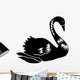 Abstract Black Swan Wall Decal