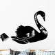 Abstract Black Swan Wall Decal