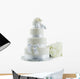 Wedding Cake with Flowers Wall Decal