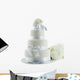 Wedding Cake with Flowers Wall Decal