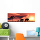 Family of Elephants Wall Mural