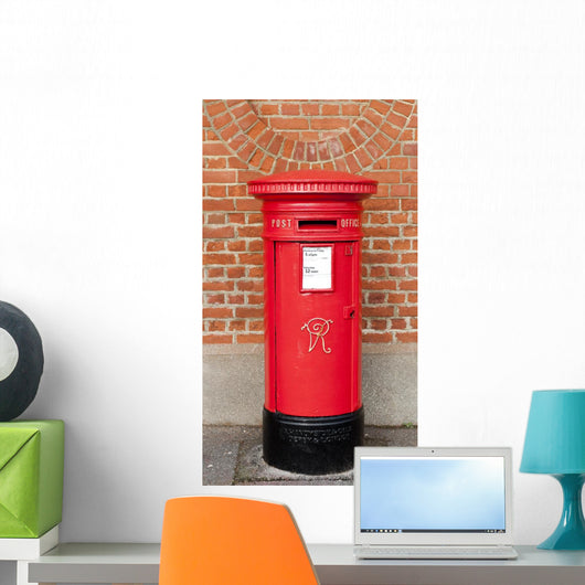 Post Box English Victorian Wall Mural