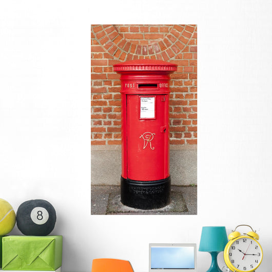 Post Box English Victorian Wall Mural