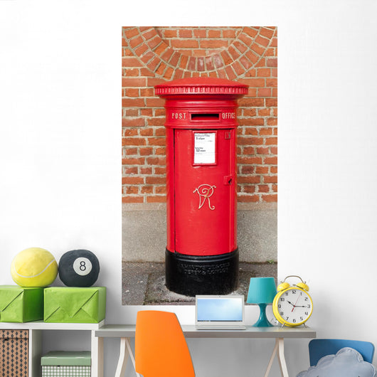 Post Box English Victorian Wall Mural