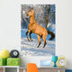 Golden Akhal-teke Horse Portrait