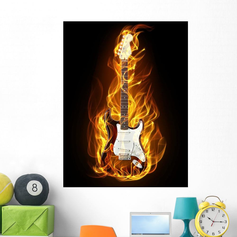 ★アウトレット★ パネルアート Fire guitar デジタルプリントアート ☆アウトレット☆ パネルアート Fire guitar デジタルプリント