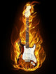 Electric Guitar Fire and