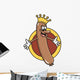 King of the Wieners! Anamorphic Hot Dog Wall Decal