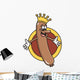 King of the Wieners! Anamorphic Hot Dog Wall Decal