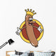 King of the Wieners! Anamorphic Hot Dog Wall Decal