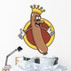 King of the Wieners! Anamorphic Hot Dog Wall Decal