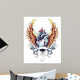 Anatomical Heart with Wings Wall Mural