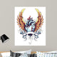 Anatomical Heart with Wings Wall Mural