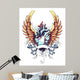 Anatomical Heart with Wings Wall Mural