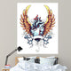 Anatomical Heart with Wings Wall Mural