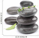 Spa Stones with Green Leaves. Wall Decal