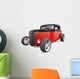 Red Hot Rod Wall Decal