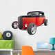 Red Hot Rod Wall Decal