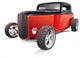 Red Hot Rod Wall Decal