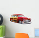 Wooden Body Hot Rod Wall Decal