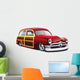 Wooden Body Hot Rod Wall Decal
