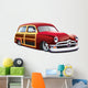 Wooden Body Hot Rod Wall Decal