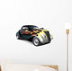 Hot Rod With Flame Ornaments Wall Decal