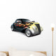 Hot Rod With Flame Ornaments Wall Decal