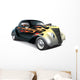 Hot Rod With Flame Ornaments Wall Decal