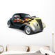 Hot Rod With Flame Ornaments Wall Decal
