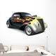 Hot Rod With Flame Ornaments Wall Decal