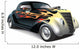 Hot Rod With Flame Ornaments Wall Decal