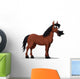 Funny Horse Vector Character Wall Decal