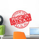 Made in USA Rubber Stamp Wall Decal