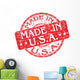 Made in USA Rubber Stamp Wall Decal