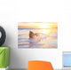 nautilus shell in the sea , sunrise Wall Mural
