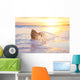 nautilus shell in the sea , sunrise Wall Mural