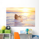 nautilus shell in the sea , sunrise Wall Mural