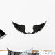 Wings black Wall Decal