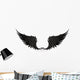 Wings black Wall Decal
