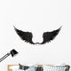 Wings black Wall Decal